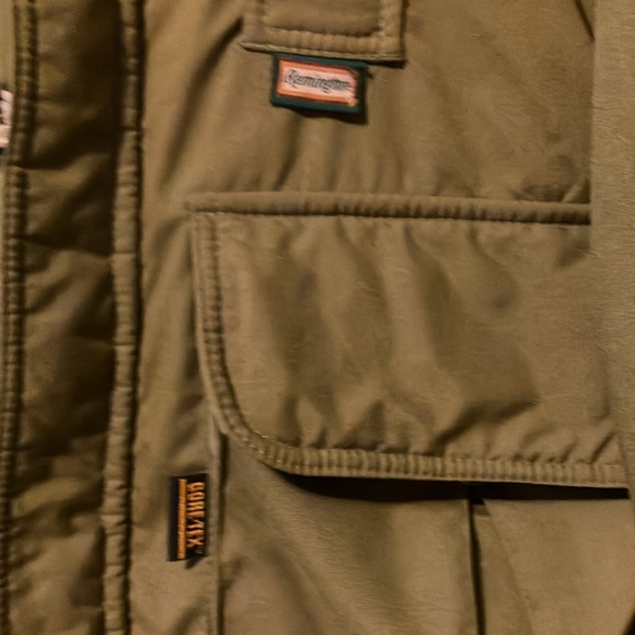 Remington Jacket w/Gore-Tex fabric waterproofing 5 pockets Dark Olive Green Lg - Picture 7 of 12